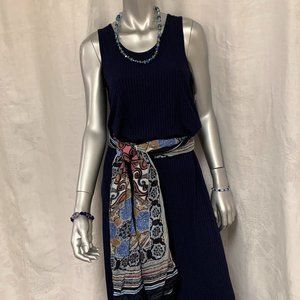 Beautiful Deep Navy Long Dress, Lularoe, Size L